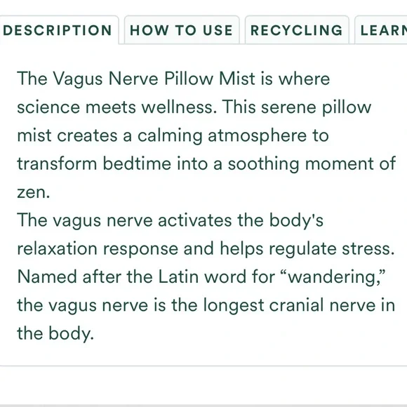 Osea Vagus Nerve Pillow Mist 3.4 fl oz - Picture 3 of 5